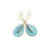 patina earrings, beach jewelry