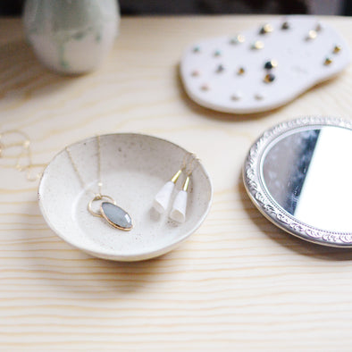 trinket dish to organize your jewelry