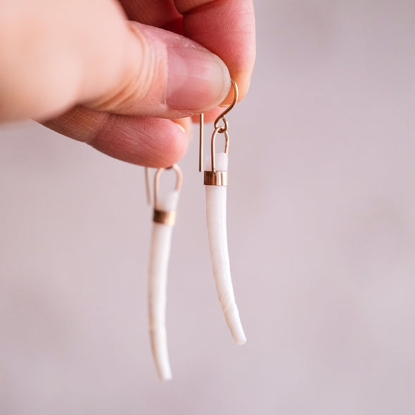 Tusk Shell Earrings