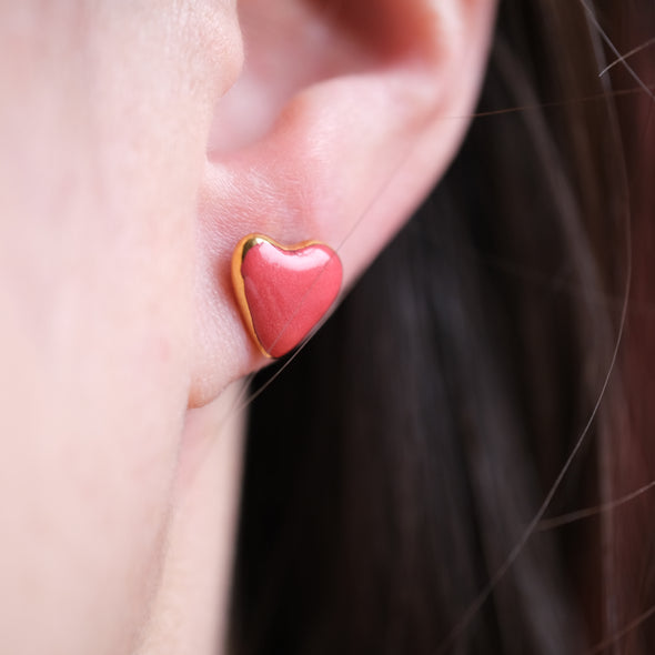 Heart Stud Earrings