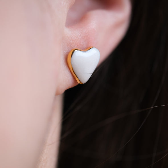 Heart Stud Earrings