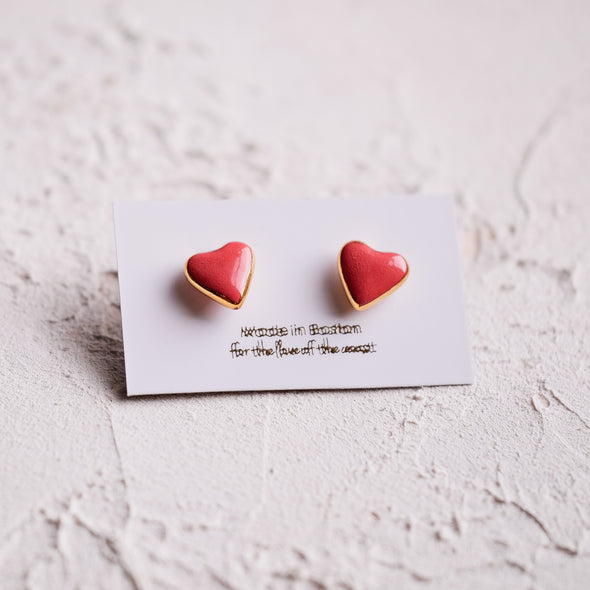 Heart Stud Earrings