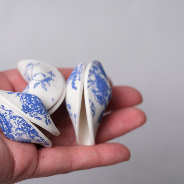 Blue and White Fortune Cookie
