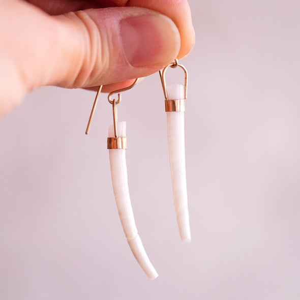 Tusk Shell Earrings