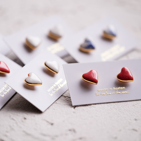 Heart Stud Earrings