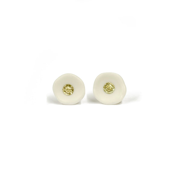 Poppy Flower Earrings - Poppies - porcelain earrings