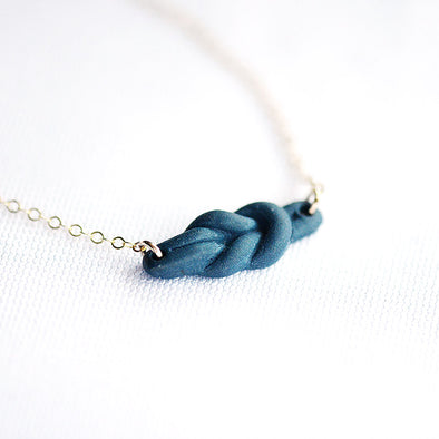 Blue Necklace - Navy Reef Knot