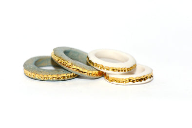Porcelain River Ring – Porcelain and Stone