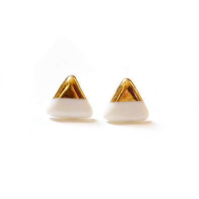 Gold Dipped Pennant Studs