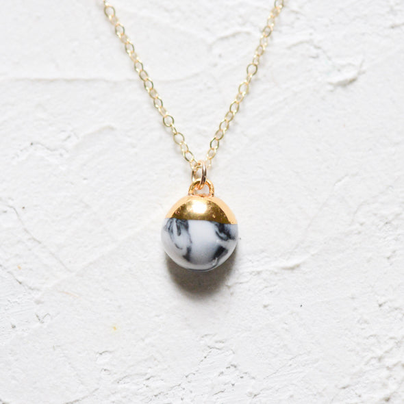 Dipped Buoy Charm Necklace