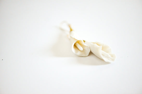 Flower Bloom - Calla Lily Variations - porcelain earrings