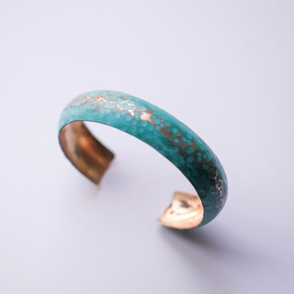 Patina Synclastic Hammered Cuff